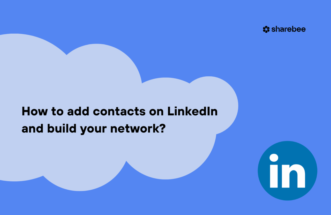 add contacts LinkedIn
