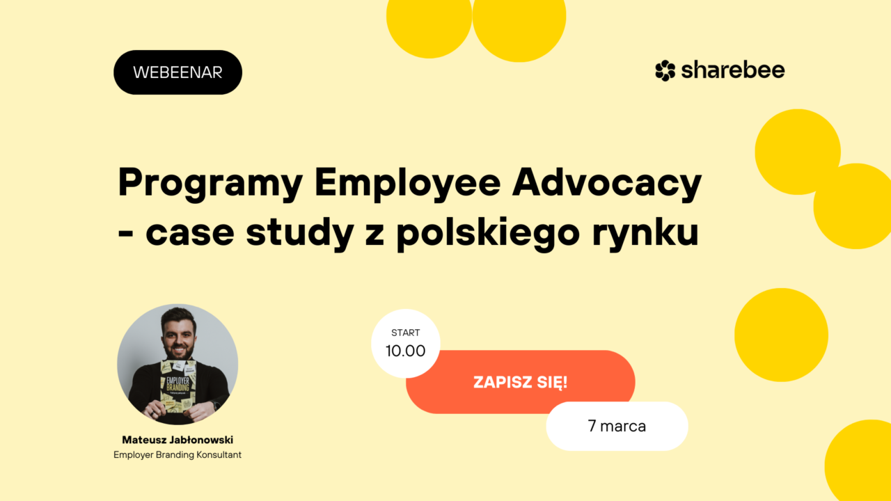 Employee Advocacy case study Mateusz Jabłonowski sharebee